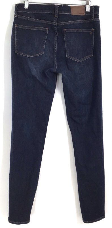 Madewell Women's Skinny Skinny Jeans Dark Wash Indigo Blue Denim Size 28