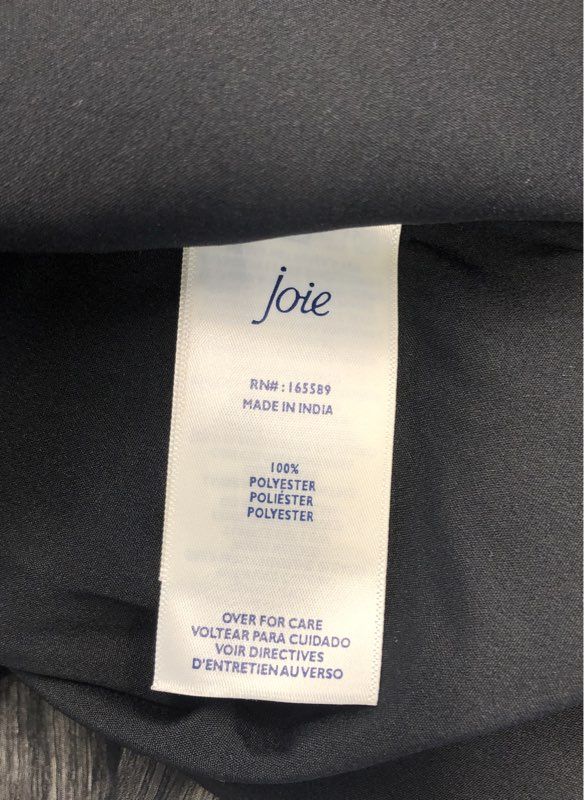 NWT Joie Women's Caviar Black Long Sleeve Short Mini Dress Size 2XL