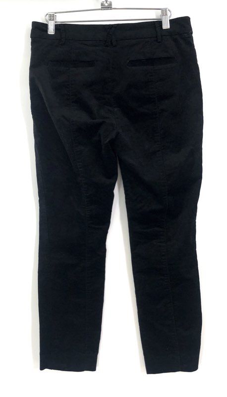 Anthropologie Women's Black The Essential Slim Seam Detail Stretch Pants Sz 8