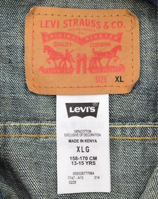 Levi&#39;s Boys Blue Trucker Jacket - Size XL