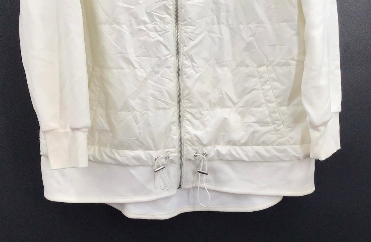 Chico's Zenergy Women's White Quilted Front Full Zip Jacket Size 2 (12/14)