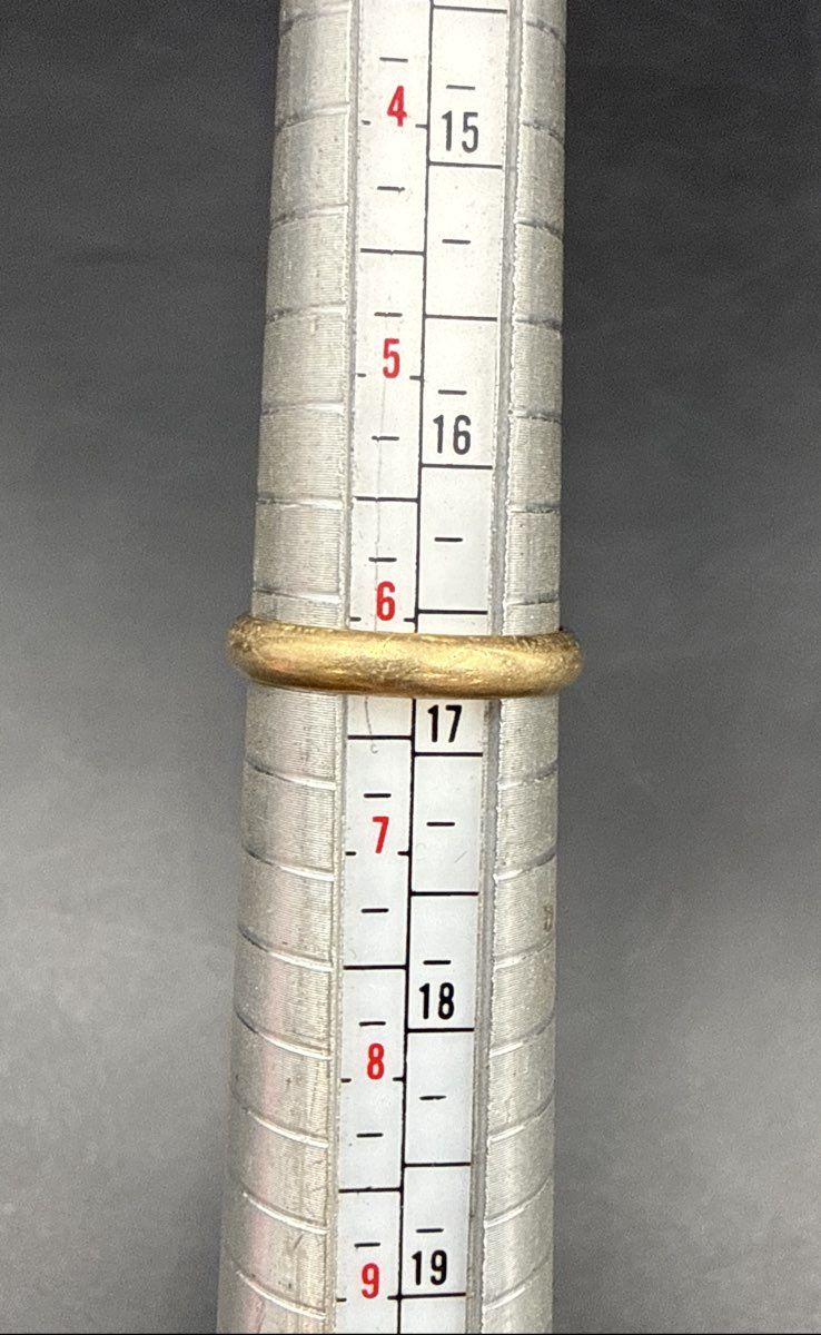 10K Yellow Gold 3.1mm Domed Wedding Band Ring Size 6.25 2.17g Tested
