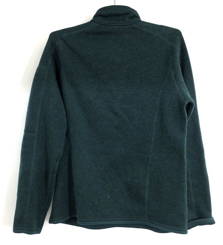 Patagonia Women's Better Sweater 1/4 Zip Fleece Pullover Dark Green Sz M