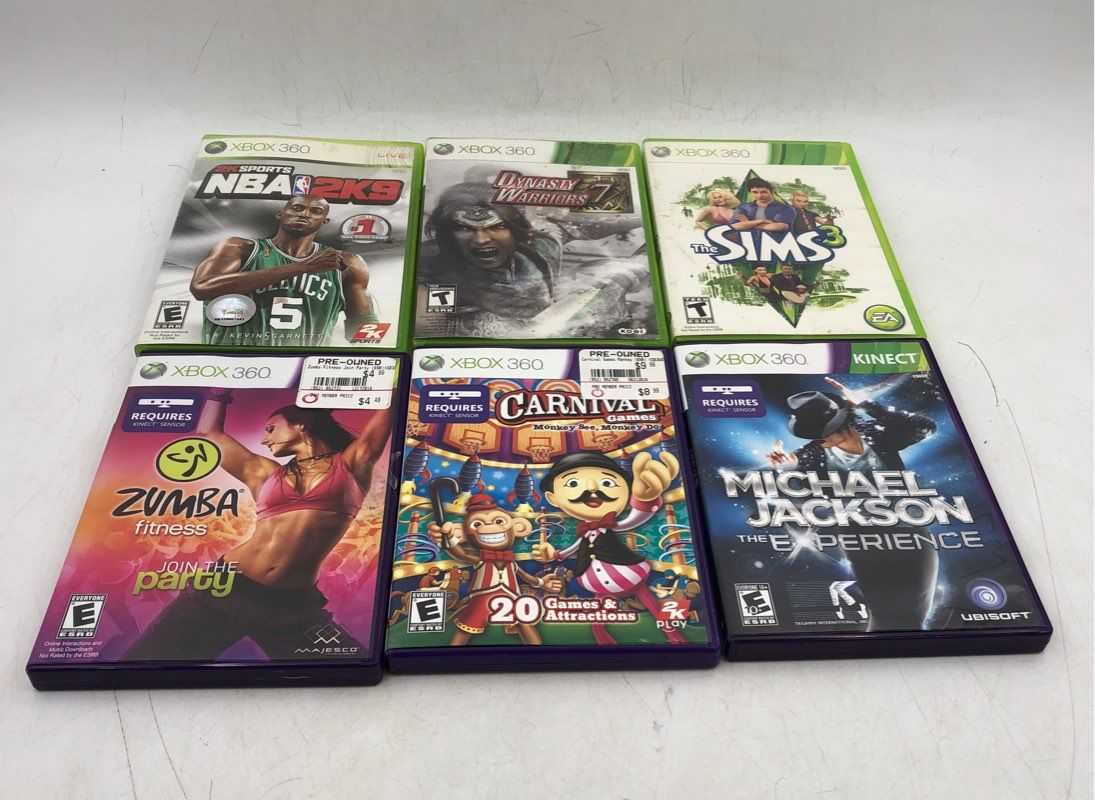 Microsoft Xbox 360 Just Dance 3, Zumba Fitness Core And More Games Mixed Lot