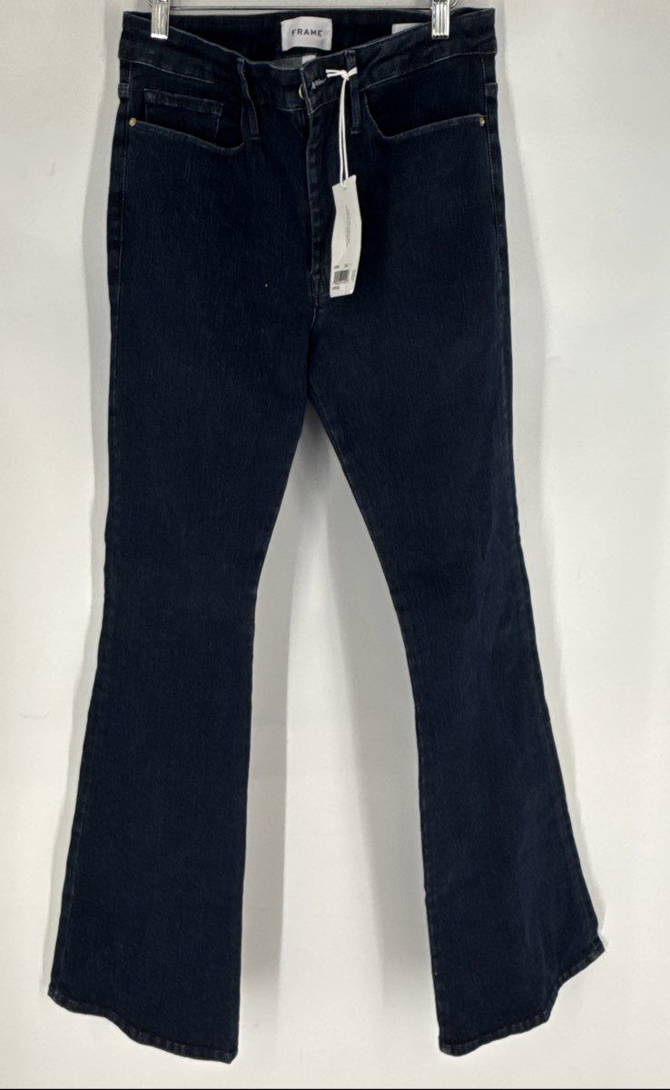 Frame Women's Le One Flare Jeans KELR Dark Wash Denim NWT Size 2