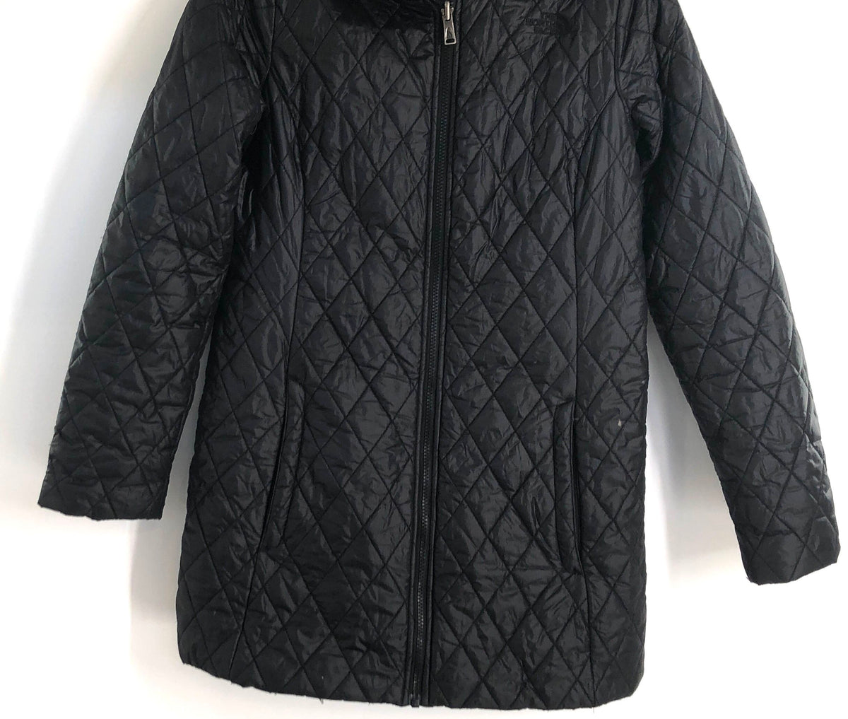 The North Face Women's Black Thermoball Diamond Quilted Parka Jacket Sz M