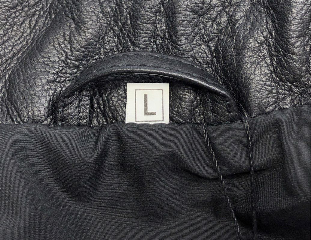 NY Jackets Casey DeSantis Where Woke Goes To Die Black Leather Jacket Sz L