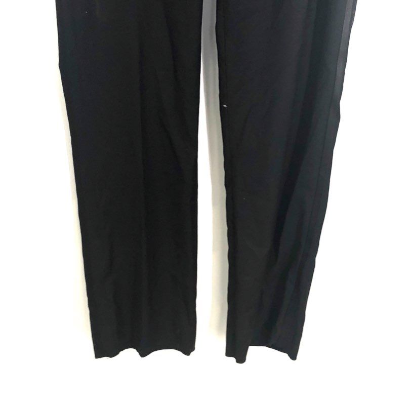 Bryan Michaels Men's Black Slim Fit Tuxedo Pants Satin Stripe 40W NWT