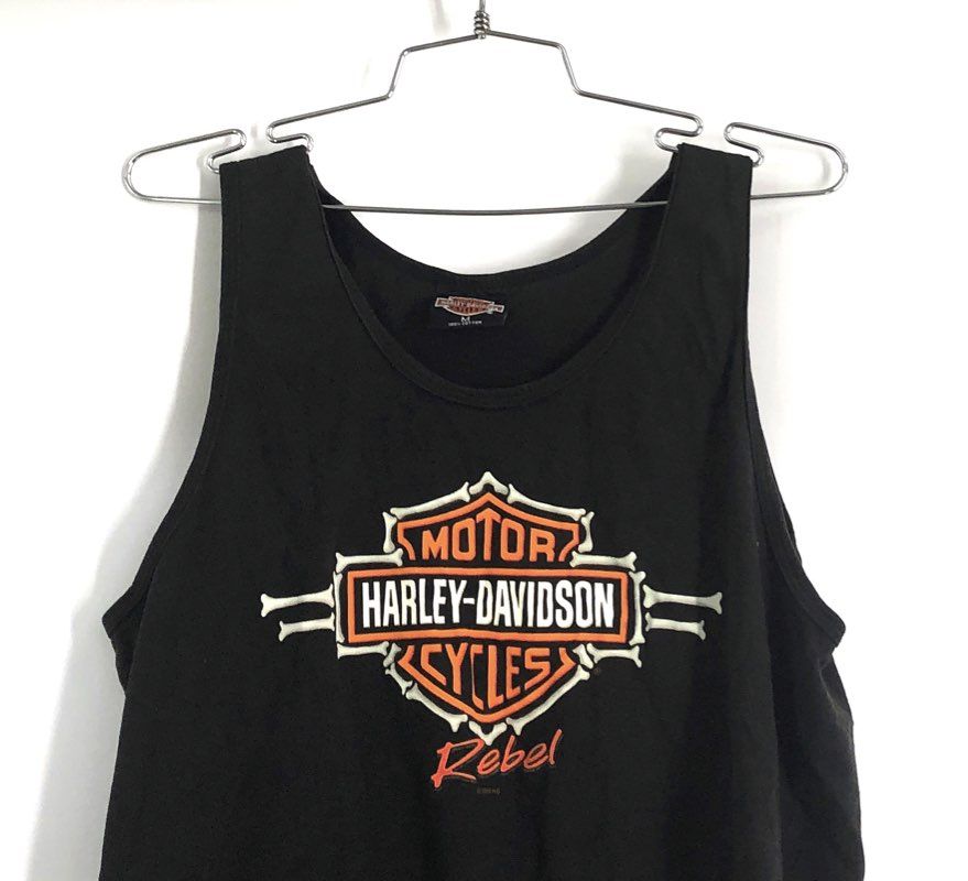 Harley-Davidson Rebel Bahamas Nassau Graphic Tank Top Black Sz M
