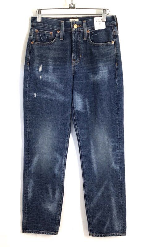 J.Crew Women's Blue Slouchy Boyfriend Jeans Distressed High Rise Sz 23 NWT