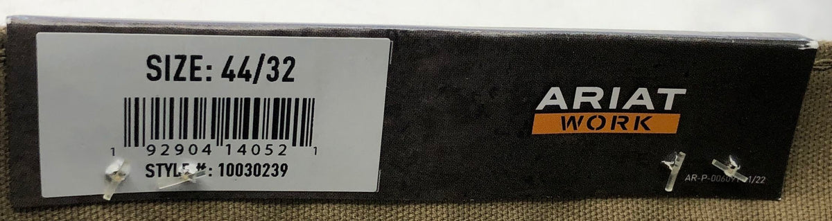 Ariat Rebar Men's Brown M4 Relaxed Straight DuraStretch Work Pants NWT 44x32