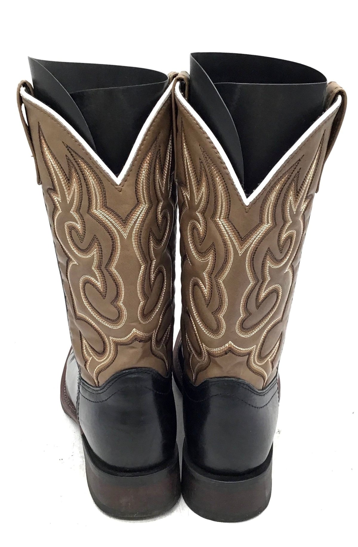 Laredo Men's Black Brown Western Boots - Size 7D