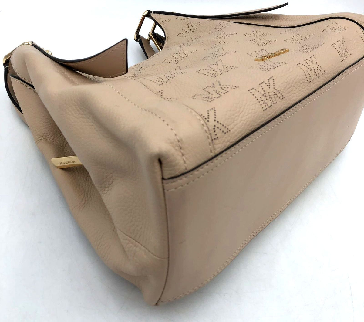 Michael Kors 'Arlo' Blush Pink Leather Shoulder Bag w/ Gold-Tone Accents (+COA)