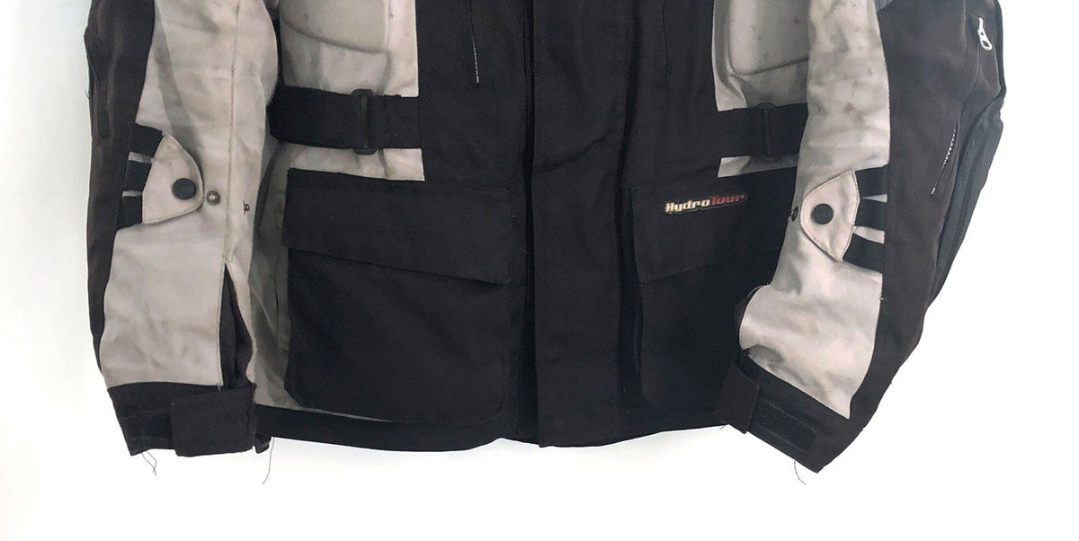 Fieldsheer Men's Black Gray Hydro Tour Motorcycle Riding Jacket Size XL