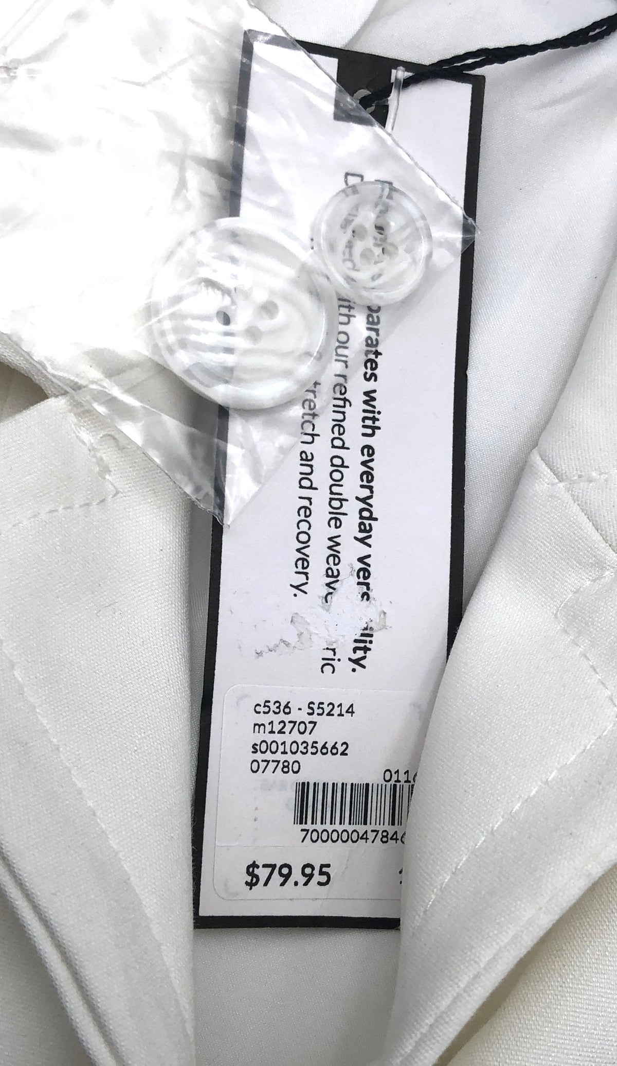 Lane Bryant Women's White Modernist Collection One Button Blazer Jacket NWT 18