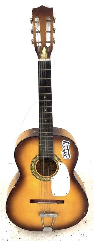 Global Brown 6 String Musical Instrument Acoustic Guitar