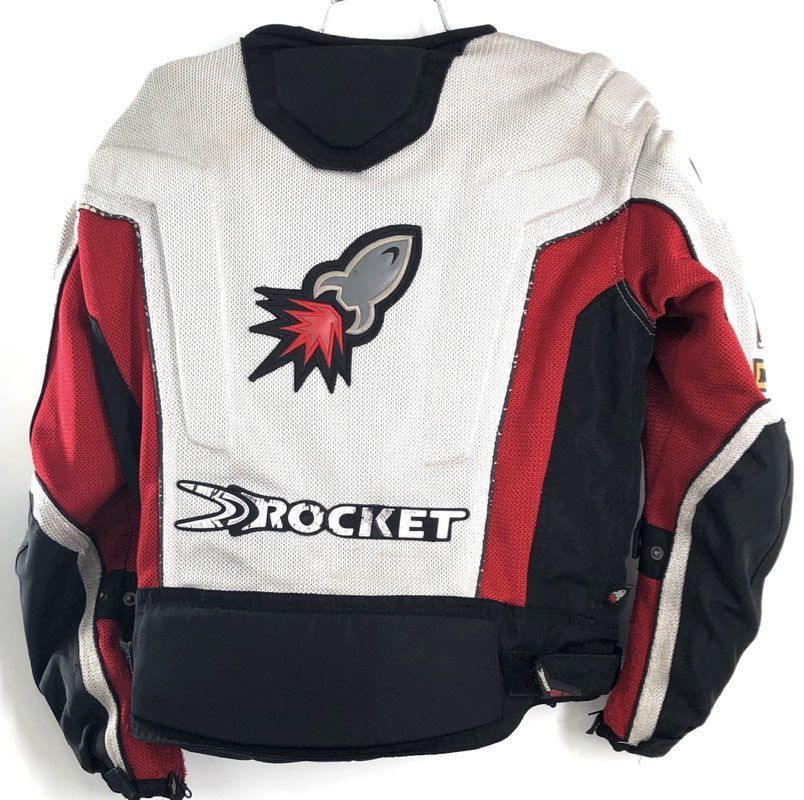 Joe Rocket Men's Vintage Y2K Red Black Mesh Padded Racing Jacket Sz S