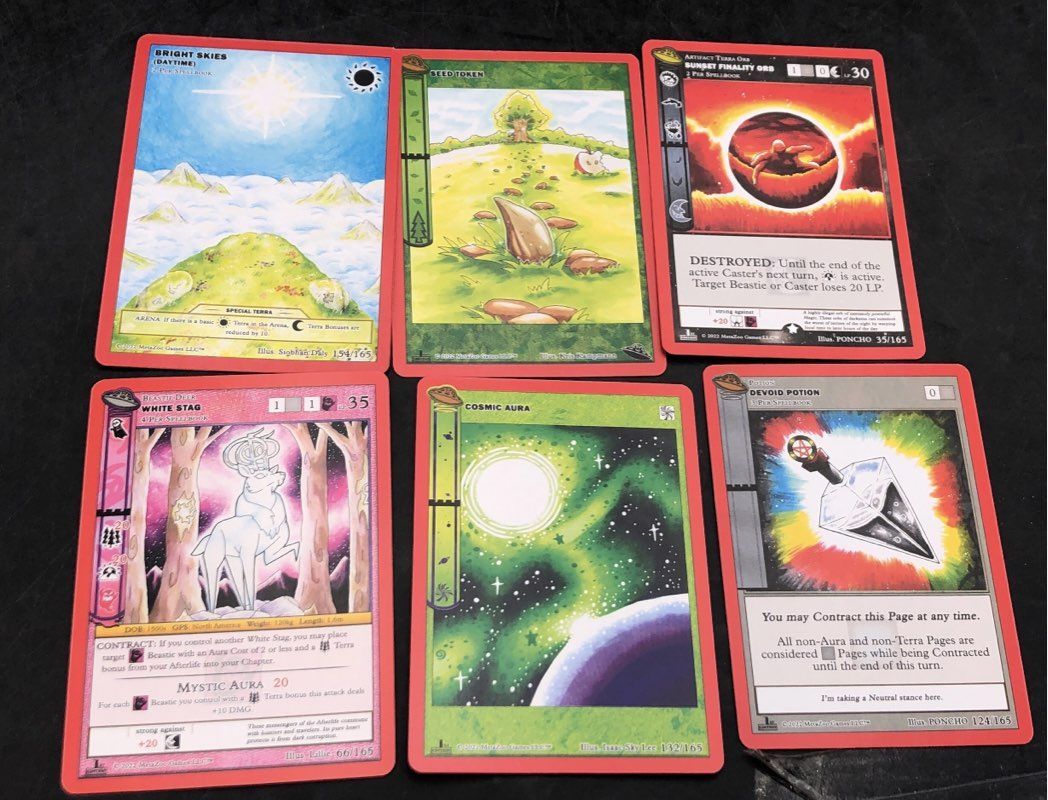 Lot of 6 MetaZoo TCG UFO 1st Edition Spellbooks + Loose Cards See Photos