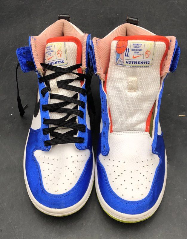 Nike Dunk High One of a Kind WNBA Orange Royal Blue Women's Sneakers Size 7