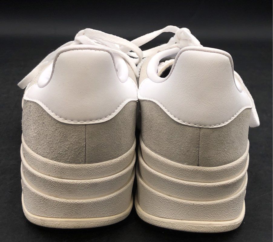 Adidas Gazelle Bold Ivory Cloud Tan Suede Platform Sneakers Womens Size 9.5