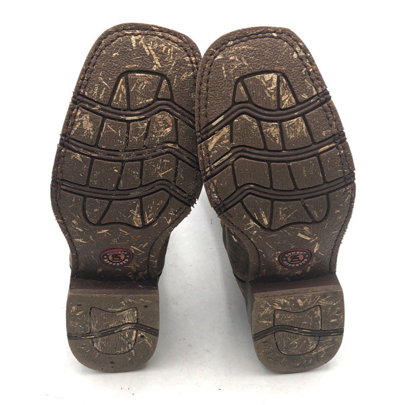Laredo 7835 Brown Distressed Leather Square Toe Cowboy Boots Men's Size 7D