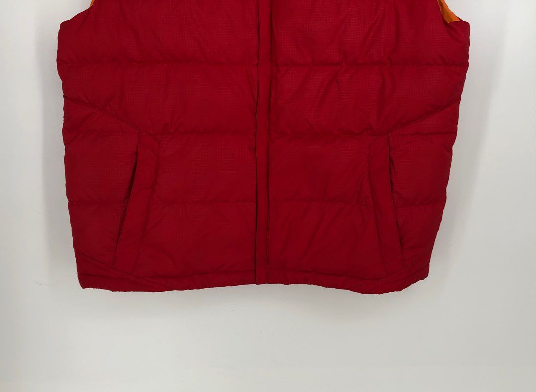 Columbia Men&#39;s Red Collared Full-Zip Puffer Vest - Size Large