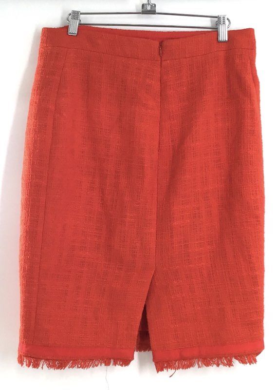 J.Crew Women's Skirt Lot Orange Fringe Pencil Lime Green A-Line Sz 8 2PC