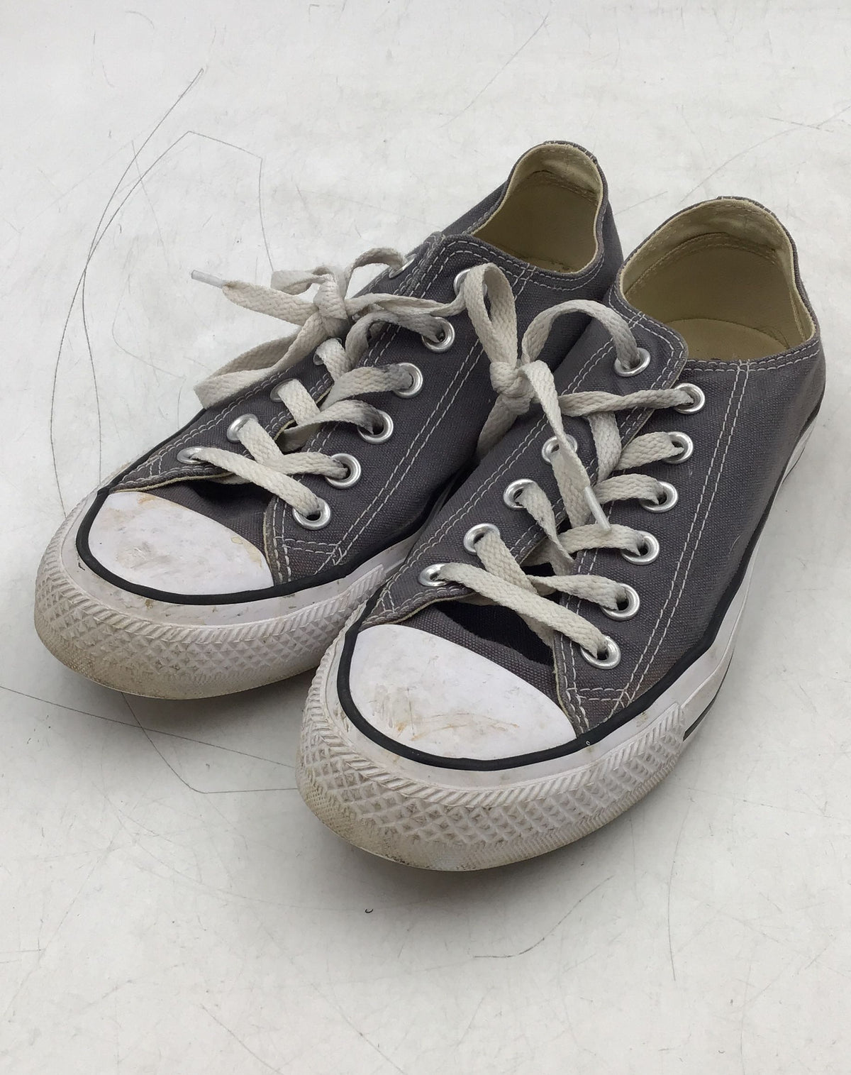 Converse Women&#39;s Chuck Taylor All Star 155574F Gray Athletic Shoes - Size 8