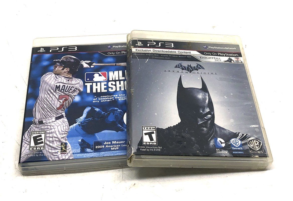 Batman Spider-Man God of War 9 PS3 Game Lot PlayStation 3 MLB Sims