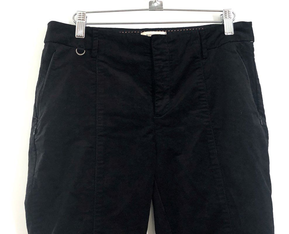 Anthropologie Women's Black The Essential Slim Seam Detail Stretch Pants Sz 8