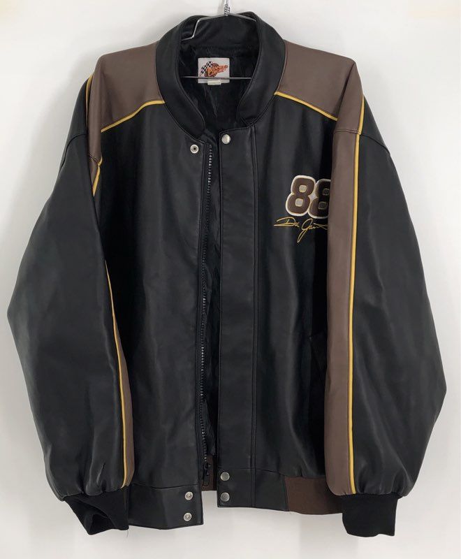 Winners Circle Men&#39;s Black UPS Dale Jarrett #88 NASCAR Racing Jacket - Size XL