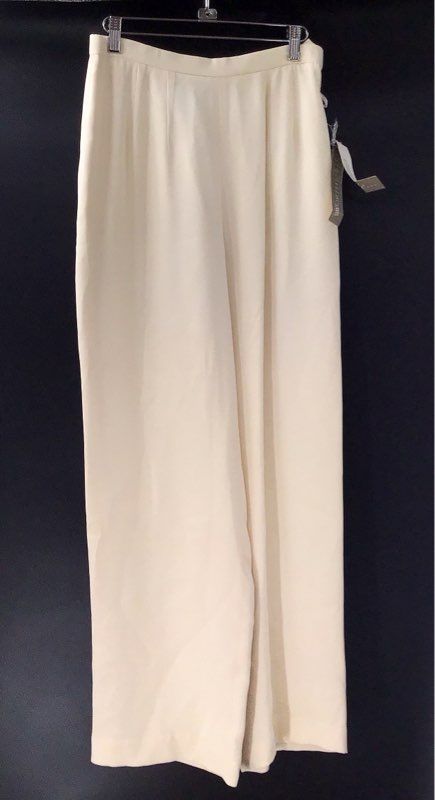 NWT Worth Women&#39;s Oyster Silk Wide-Leg Dress Pants - Size 6