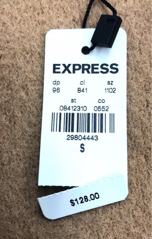 Express Women's Tan Teddy Coatigan Duster Cardigan Sweater Sz S NWT