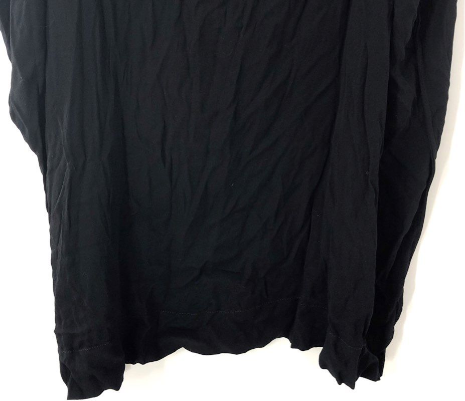 Diane von Furstenberg Women's Tunic Top Black Oversized Dolman Sleeve COA Sz M