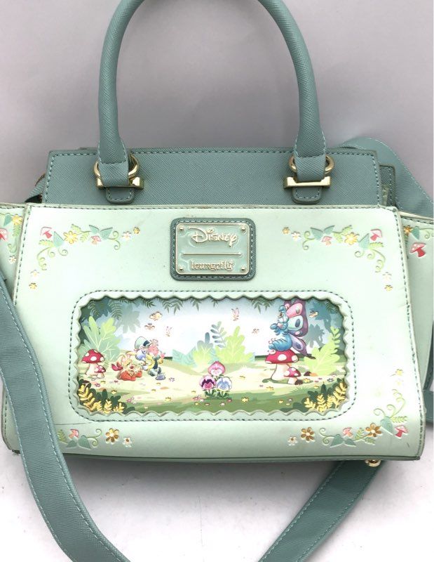 Loungefly Disney Alice in Wonderland Mint Green Satchel Crossbody Bag
