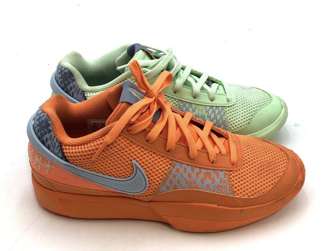 Nike Ja 1 Mismatched Orange & Green Basketball Shoes Men's Size 8.5