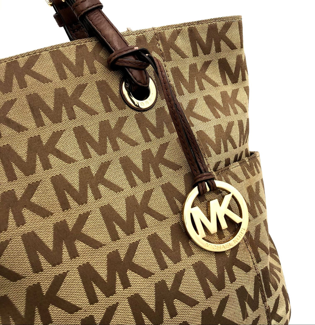 Authentic Michael Kors Tan Luxury Tote Bag - COA Included