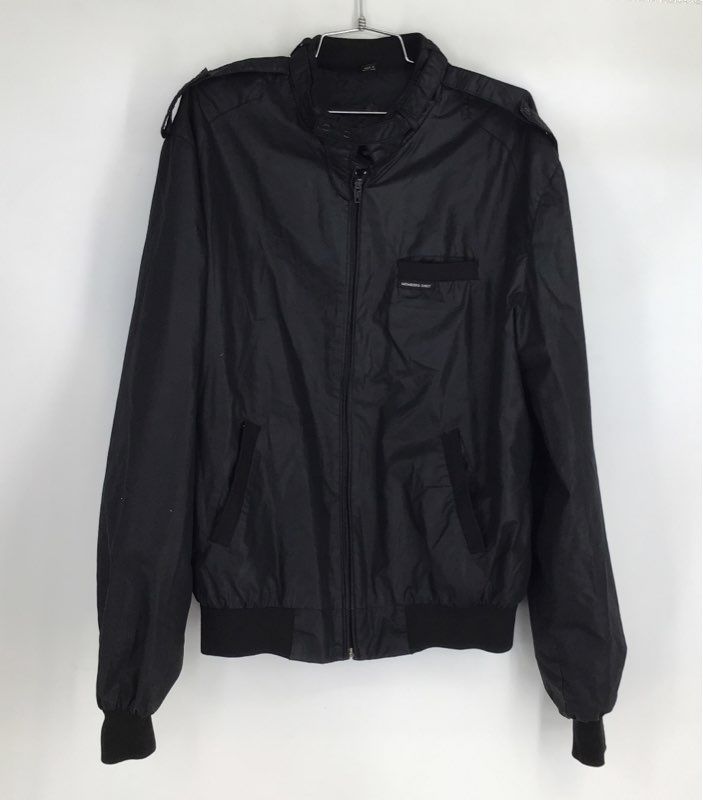 Members Only Men&#39;s Black Bomber Jacket - Size 44L