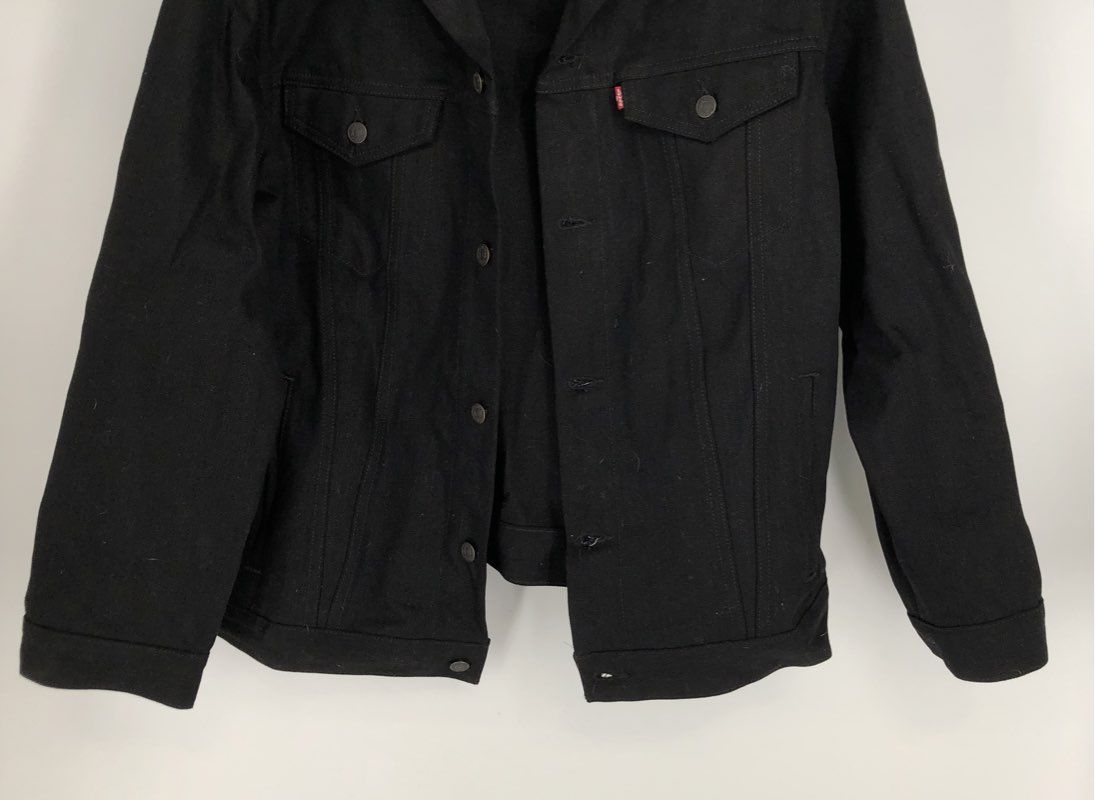 Levi's Men's The Trucker Jean Jacket Black Denim NWT Sz XXL