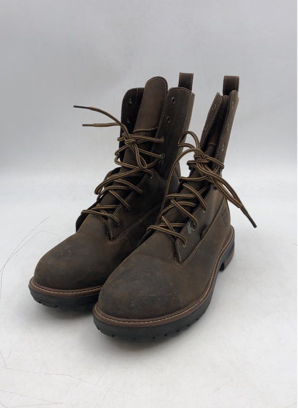 Timberland Women&#39;s Hightower 8 A1KJ5 Brown Waterproof Work Boots - Size 10