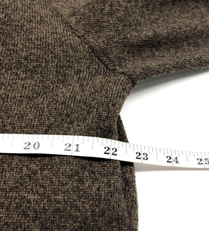 The North Face Men's Gordon Lyons 1/4 Zip Sweater Knit Fleece Pullover Brown L