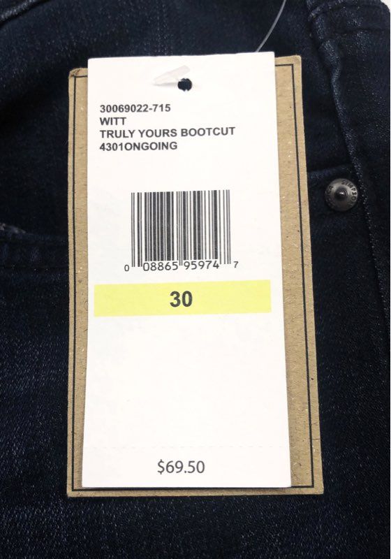 Jessica Simpson Women's Truly Yours Bootcut Jeans Dark Blue Denim NWT Sz 30
