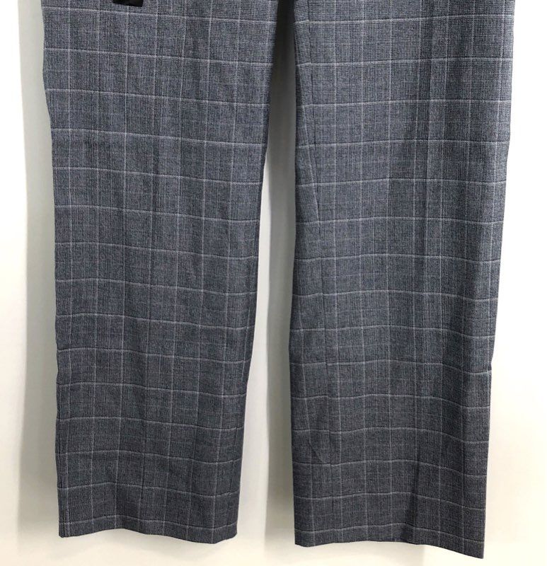 Banana Republic Women's Ryan Slim Blue Gray Windowpane Plaid Pants Sz 10P NWT