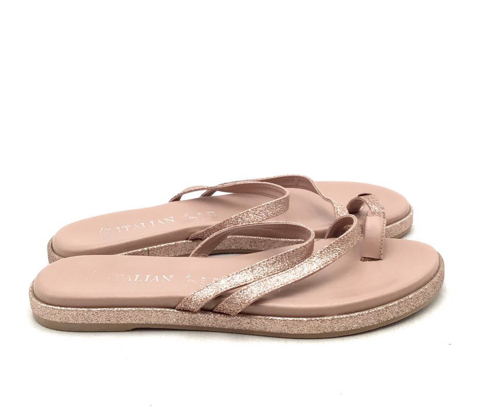 Italian Shoemakers Women&#39;s Pink Slip-On Flip Flop Sandals - Size 9.5 M