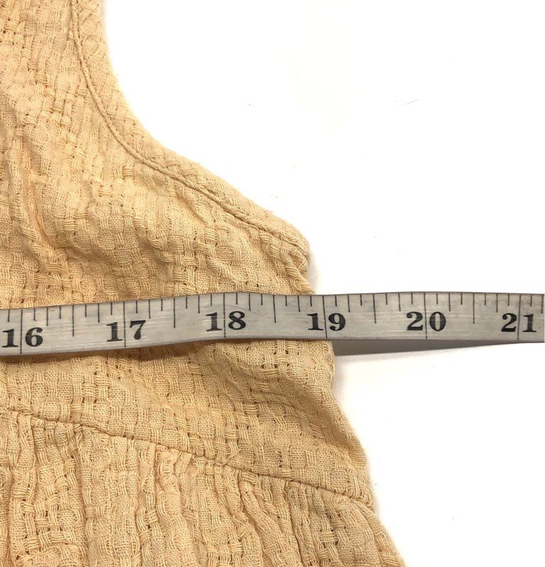 Free People Women's Sun Up Sun Down Tunic Dress Peach Textured Cotton NWT Sz M