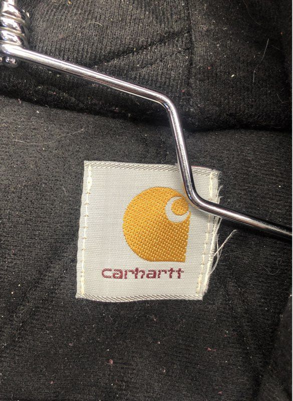Vintage Carhartt Men's Red Hooded Duck Canvas Active Jacket Full Zip XXL