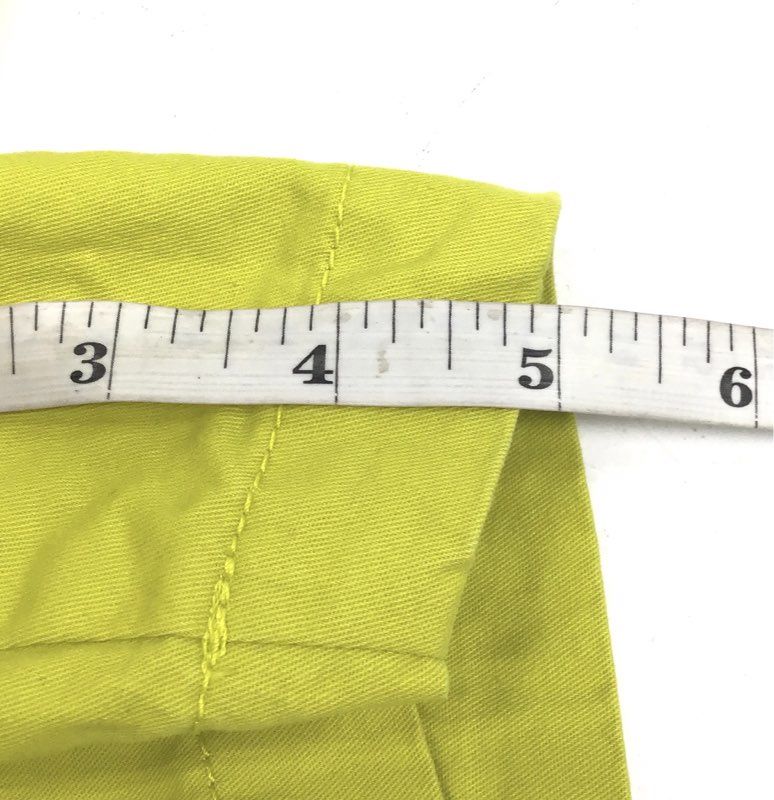 Ann Taylor LOFT Women's Lime Green Citron 100% Cotton Chino Twill Shorts Sz 2