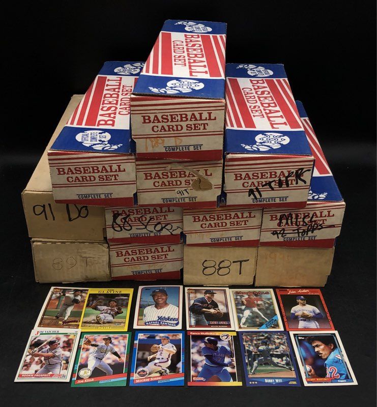 Lot Of Donruss, Topps Baseball MLB Cards. Medium Box, Unsorted