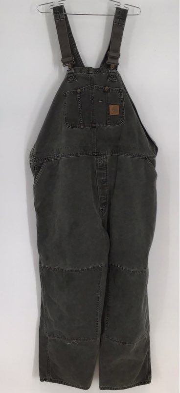 Vintage Carhartt Men&#39;s Black R06 MOS One-Piece Overalls - Size 50X30