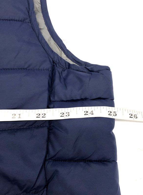 Tek Gear Men's Navy Blue Quilted Puffer Vest Full Zip Sleeveless Jacket L NWT